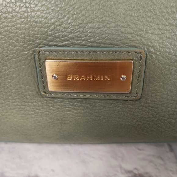 Brahmin green pebbled leather shoulders bag - Picture 3 of 16